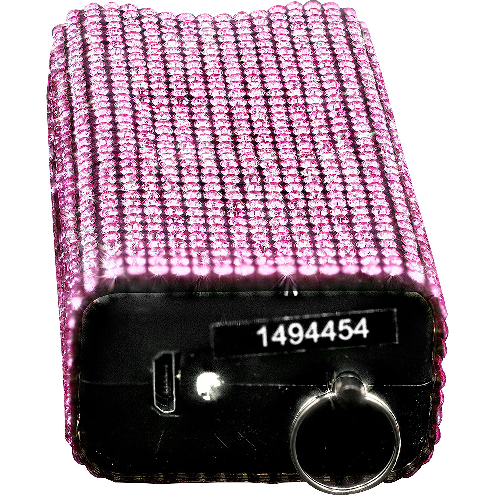 Rhinestun Keychain Stun Gun Pink view 2